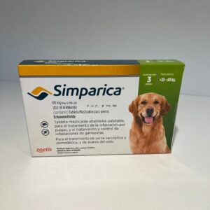 Simparica tableta para perros 80mg (20 - 40Kg)