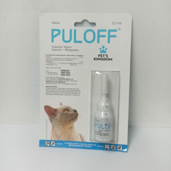 Pipeta PULOFF 0.5ml Gatos